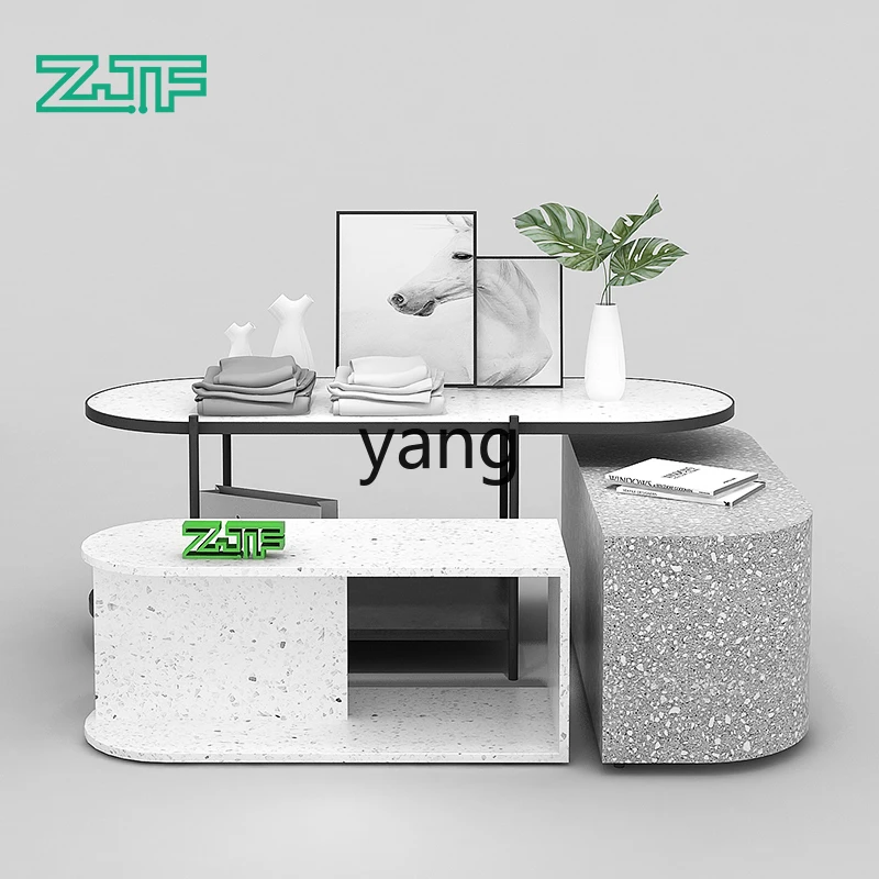 LH Clothing Store Display Stand Creative Island Display Rack Nordic Style Women's Clothing Store Flow Table