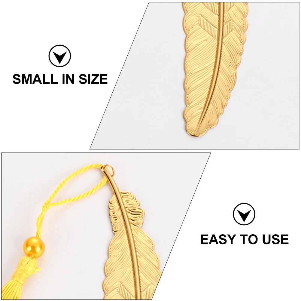 

2Pcs Exquisite Metal Bookmarks Fine Workmanship Reading Use Book Marks Lightweight Portable Page Holders Student Stationery