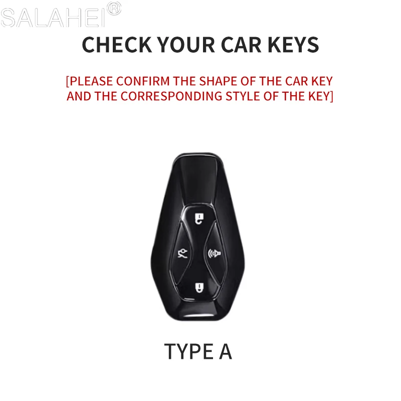 Car Smart Remote Key Case Cover Protector Holder Shell For ARCFOX Alpha S Alpha T ΑS ΑT GT ECF ARCFOX-7 Keychain Accessories