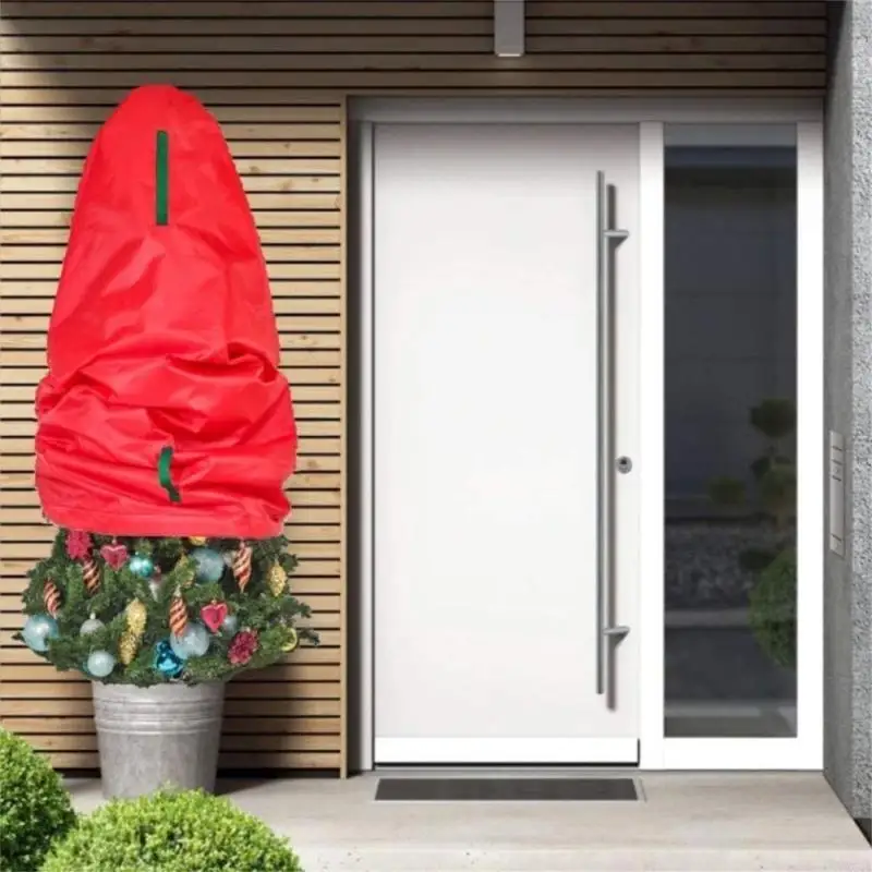 2025 Storage Vertical Christmas Tree Bag, Waterproof and Resistant Protective Cover, Portable Design for 36x25 Inch