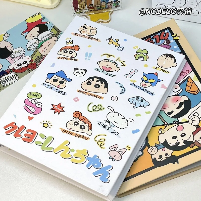 การ์ดสะสม Bai Crayon Shin-Chan การ์ดสะสมอนิเมะรอบนอก A5หนังสือเก็บหน้าด้านในของขวัญของเล่นสำหรับเด็ก