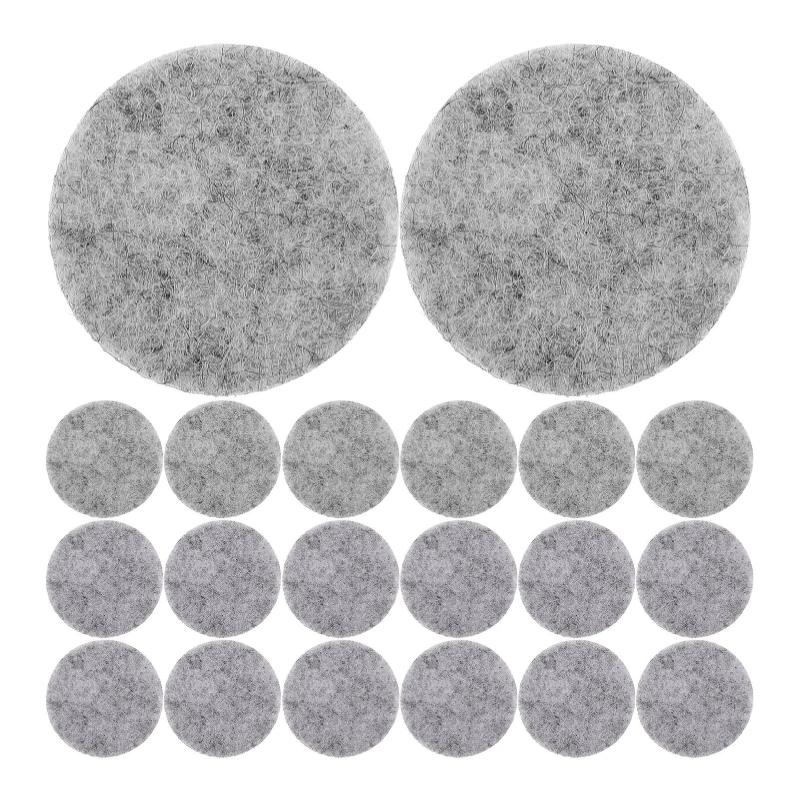 

100pcs Aromatherapy Cotton Pads 30MM Round Fiber Core Shallow Gray Diffuser Necklace Replacement Aroma Pads Essential Oil