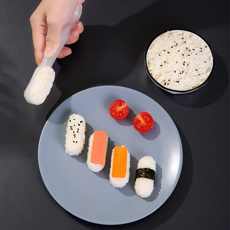 Onigiri Rice Sushi Maker, Oval Sushi Making, Easy Sushi Kit, Breakfast Kitchen Tools, Bento