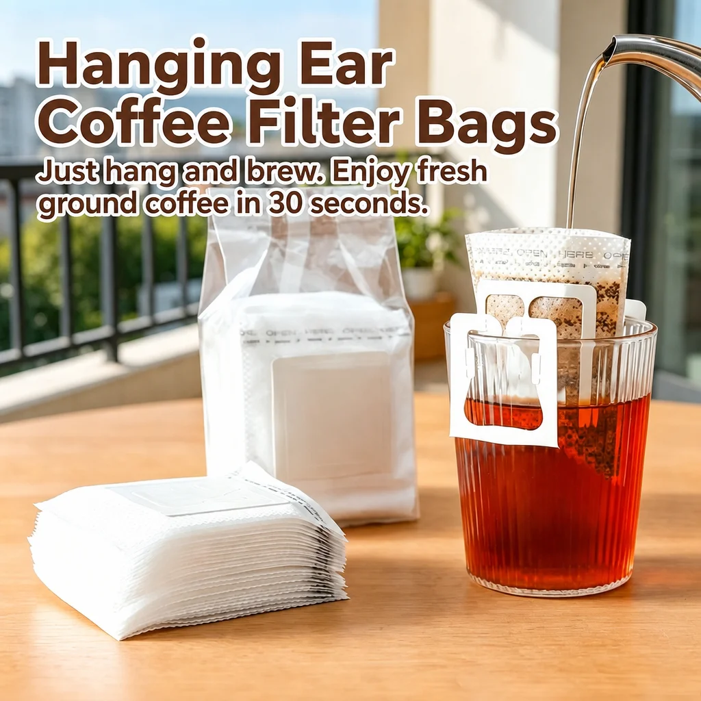 50/100 px Coffee Filter Bag Disposable Drip Coffee Paper Bag Portable Ear-Hanging Espresso Accessories Tea Set