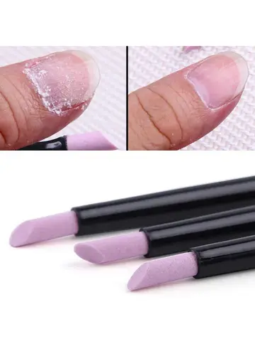 1/5PC Nails Art Quartz Grinding Pen Nail Cuticle scissors Dead Skin Remover UV Gel Polish Manicure Stick Files Accessories Tools
