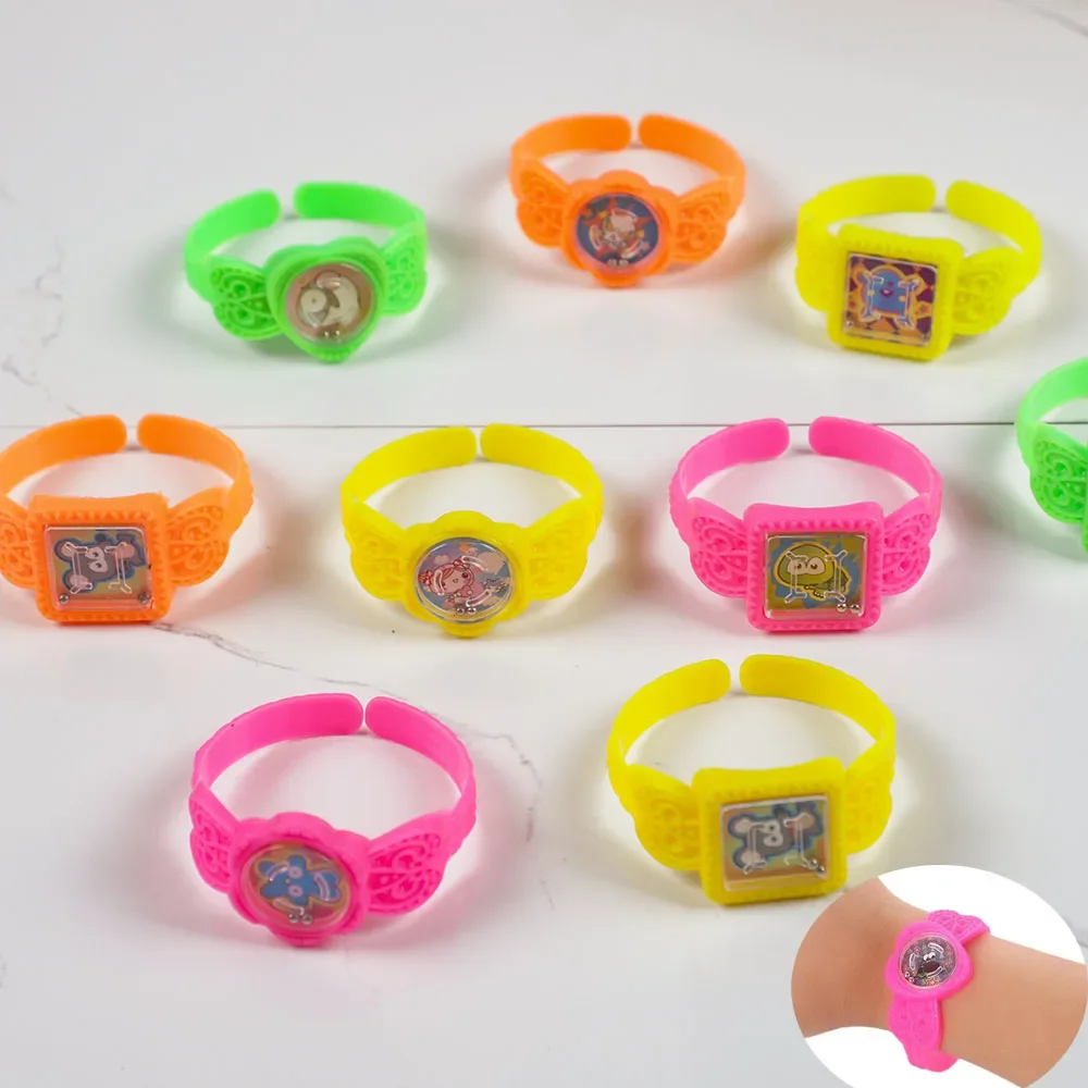 20Pcs Cute Watch Maze Puzzle Bracelet Intelligence Toys for Kids Birthday Party Favors Baby Shower Pinata Filler Carnival Prizes