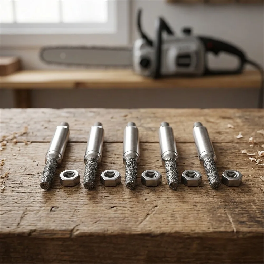 Professional Use Cylindrical Burr Sharpening Tool for chainsaw 5mm Long Lasting Stable Sharpening Experience for versatile