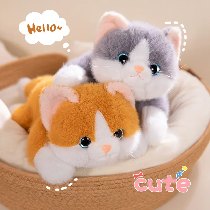 40~65CM Cat Plush Toy Splicing Plush Kawaii Cat Sleeping Leg Doll Festival Gift For Children Birthday Gift