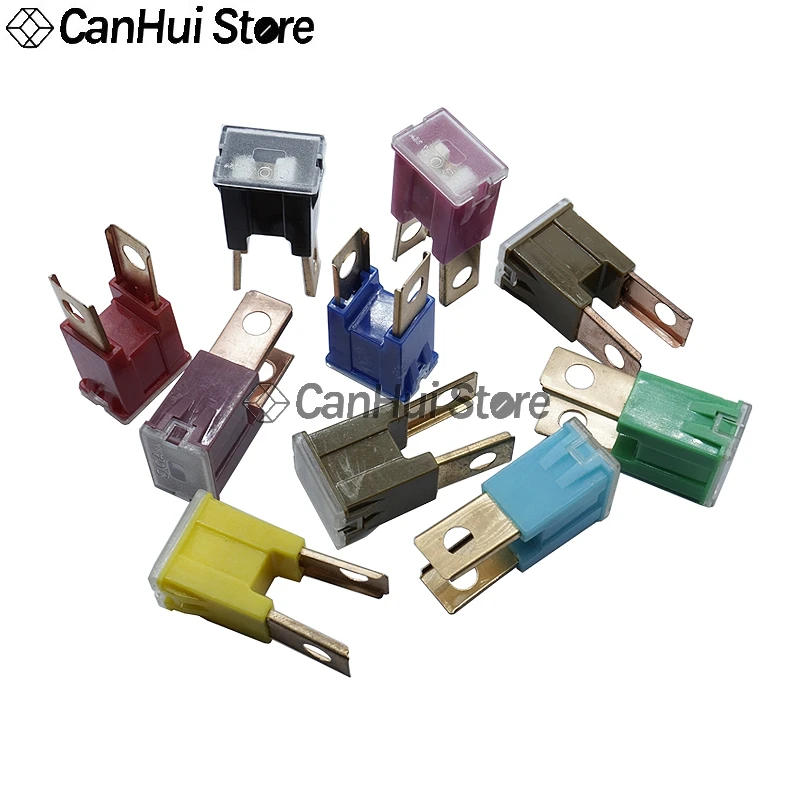 2pcs Square Car Fuse Box Waterproof Socket 32V DC Connecting Type Fuse 20A 30A 40A 50A 60A 70A 80A 90A 100A 120A