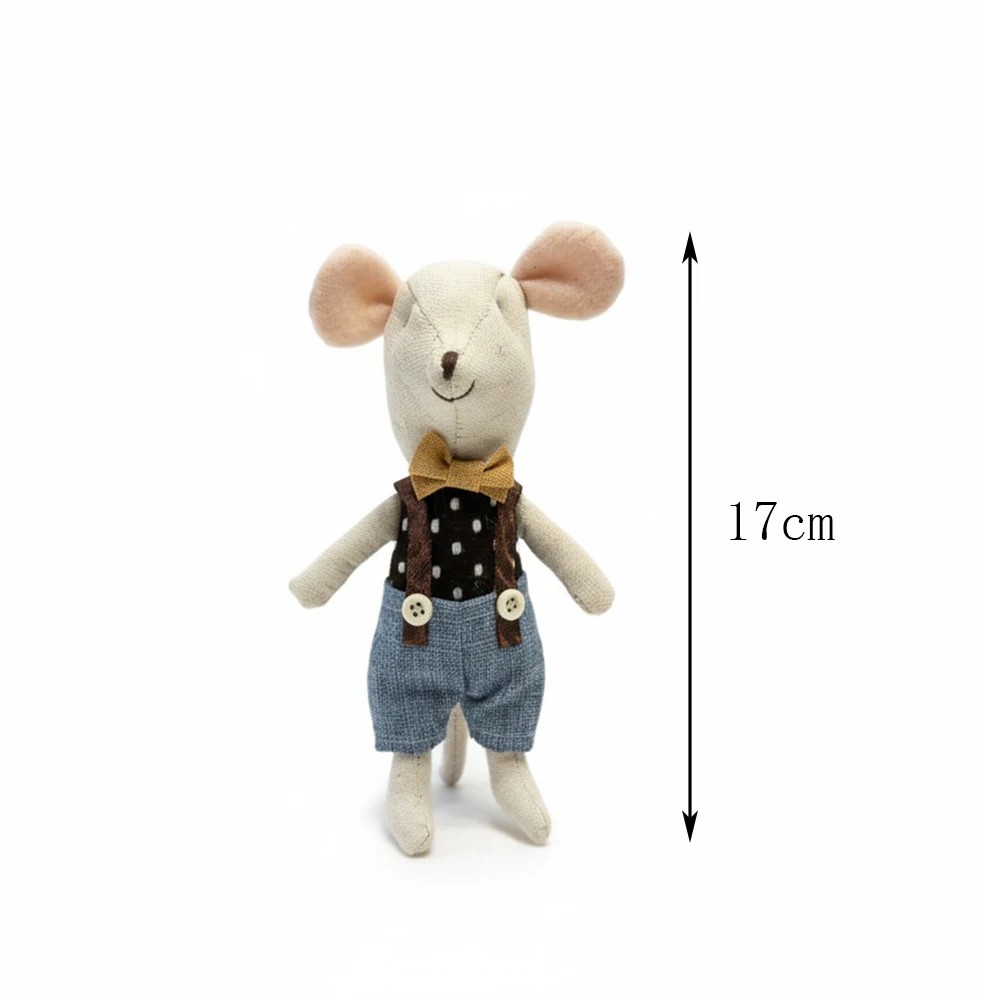 Cute little mouse  plush toys 17cm Stuffed Plush Animal Baby Toys doll baby accompany sleep toy gifts For kids