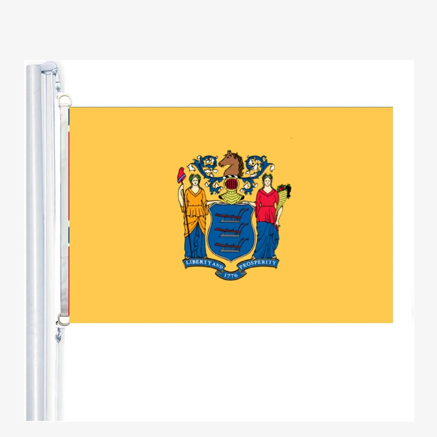 New Jersey Flags 90 x 150 cm, 100 % Polyester, Digitaldruck