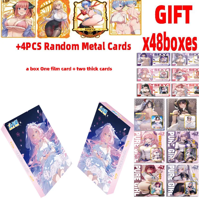 

2024 Goddess Story Cards Doukatang Mirror Flower Water Moon 1 Cards Waifu Booster Box Tcg Toys And Hobbies Gift