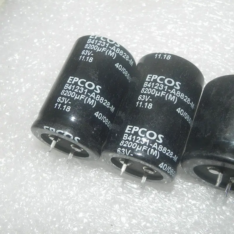 (1pcs)8200uf 63V Germany E P C O S 63V 8200uf Horn-type Filter Aluminum Electrolytic Capacitor B41231A8828M