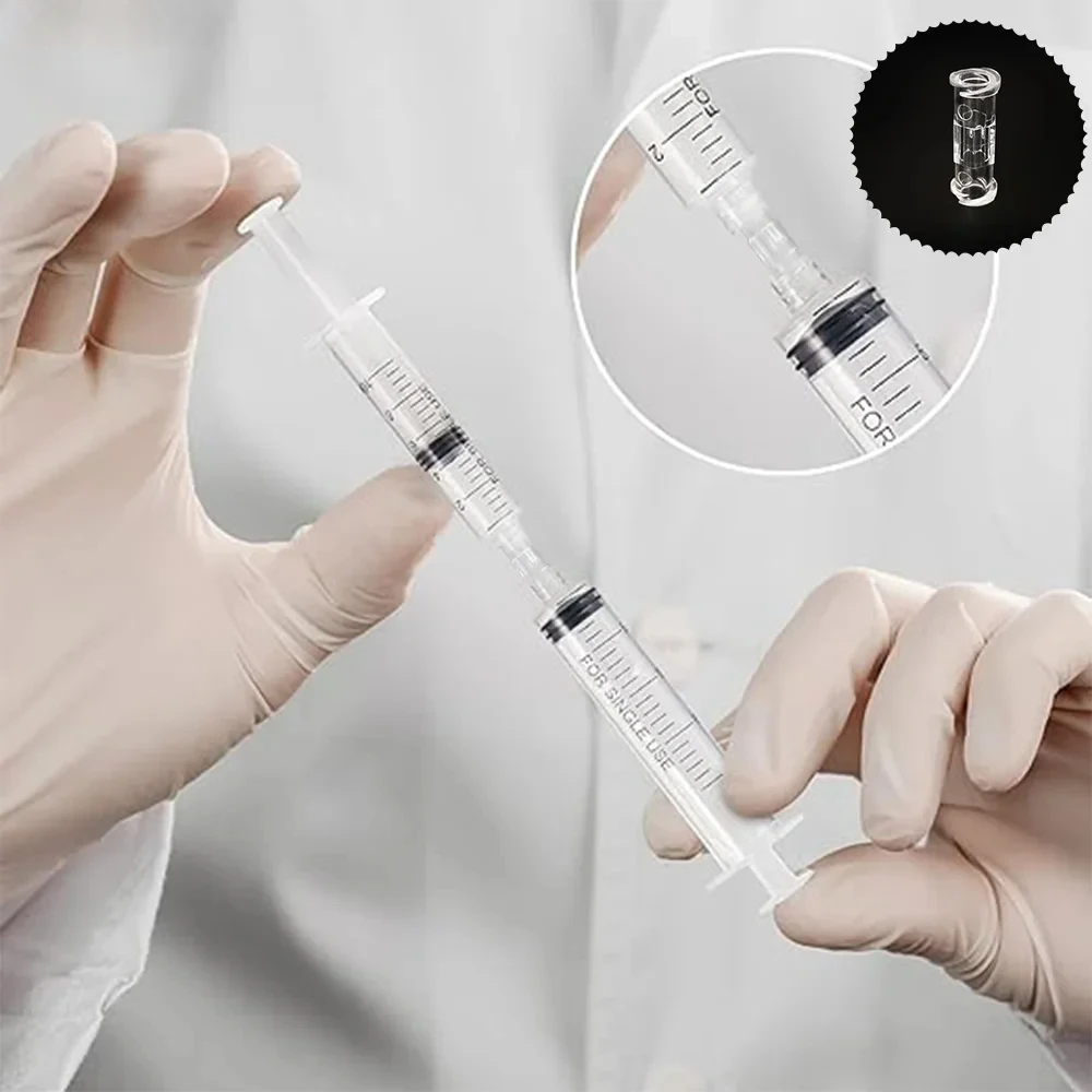 Medical sterile plastic connector, Ruhr syringe connector, transparent, suitable for leak proof pneumatic components