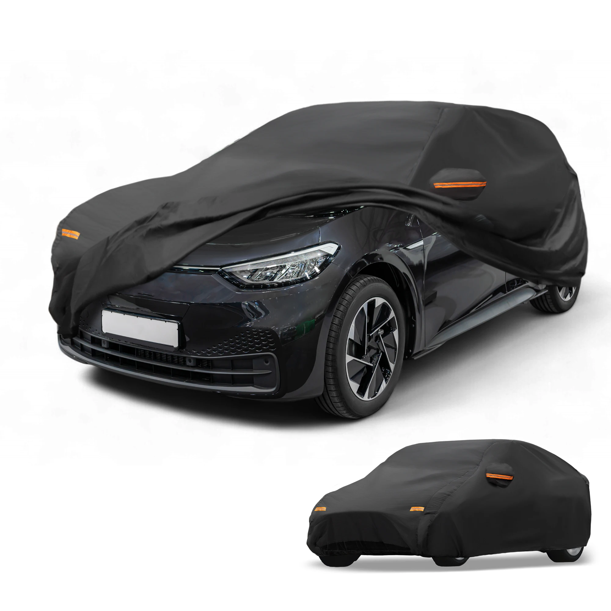 

Motoforti Car Cover Waterproof All Weather for Volkswagen ID.3 2021-2024 Black 210D-PU