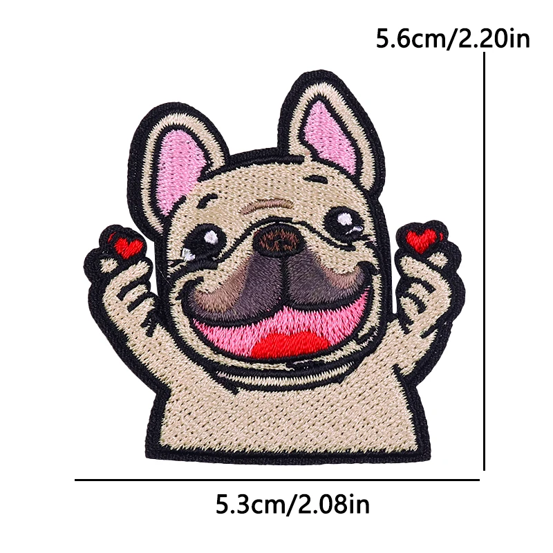 Humorous Animal Shark Gorilla Patch Iron On Embroidery Patches with Warning Slogan for Jacket Vest Funny Animal Lover Gift DIY