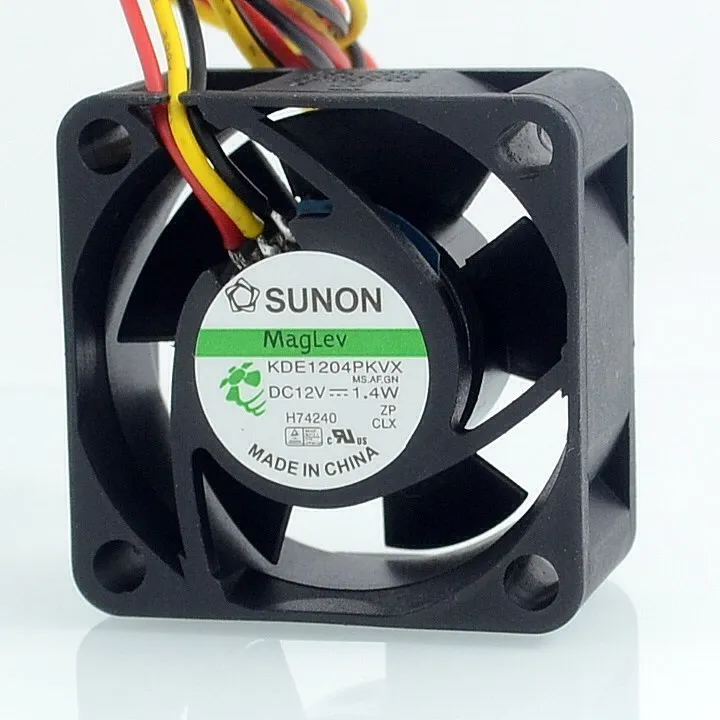 SUNON 40MM 4CM Fan KDE1204PKVX DC12V 1.4W Server Cooling Fan Power Supply aAxial Cooling Fan 3pin