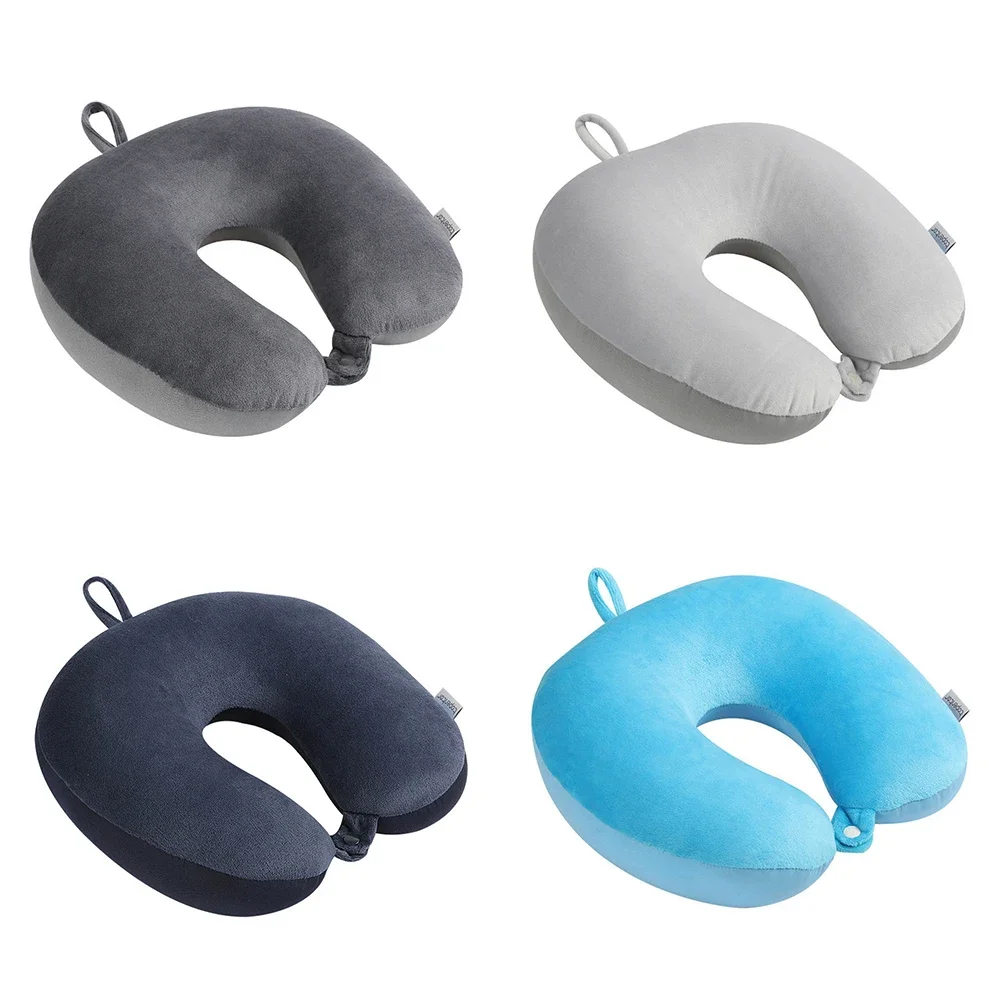 U Shape Pillow Foam Particles Slow Rebound Filler Outdoor Travel Airplane Car Nap Neck Pillow Neck Pillow Home and Garden Pillow