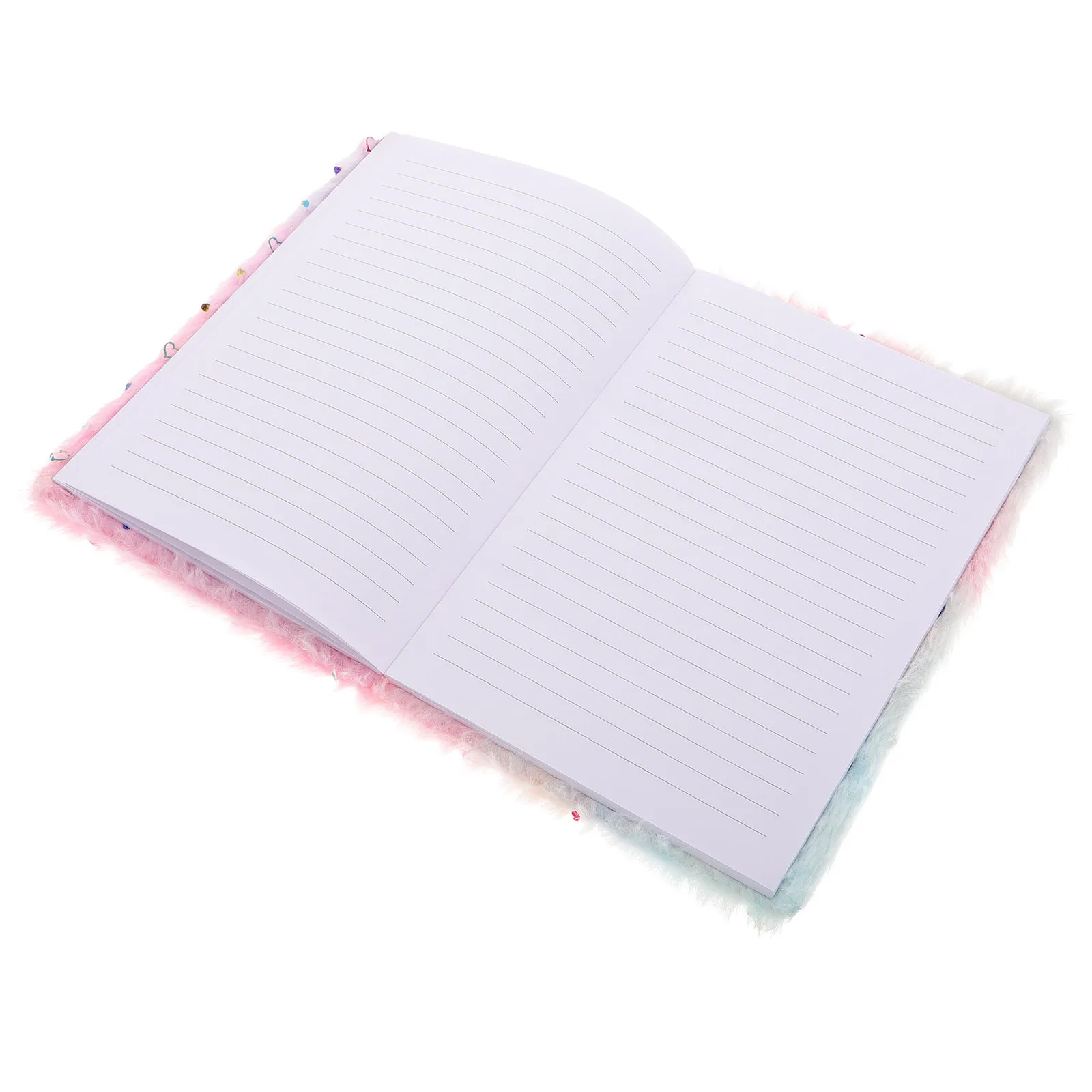 Lovely Cartoon Diary Book for Students Soft Exterior Writing Journal Note Taking Organizer Daily Use Heart Decor Lightweight