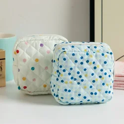 1Pc Mini Lipstick KeyJewelry Cosmetic Bag Women Portable Zipper Makeup Storage Bag Pouch Canvas Travel Earphone Coin Handbag