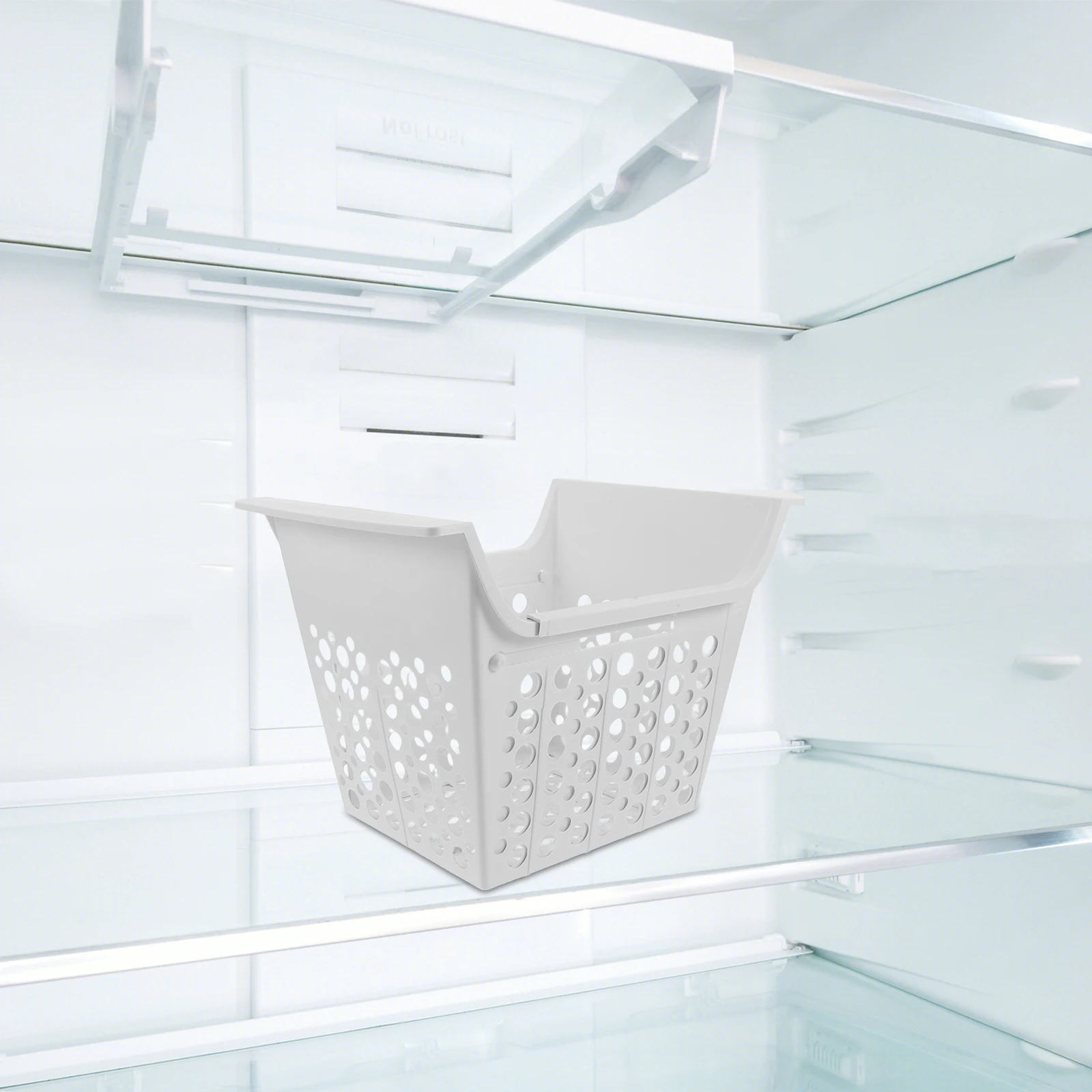 

Refrigerator Storage Basket Ice for Freezer Metallic Line Food Organiser Organizer Container Pp Fridge Containers