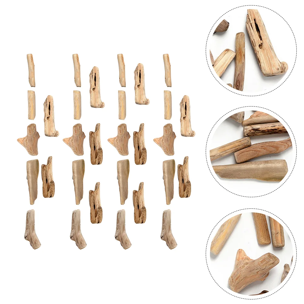 

30 Pcs Fish Tank Driftwood Accessories Removable Vinyl Decals Pools Circulation Underwater Ornament Aquarium Tree Stump