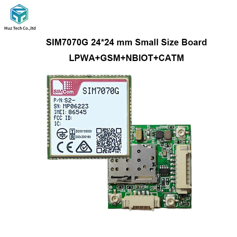 SIM7070G Mini 24*24mm Core Board Development Kit IoT Wireless LPWA Module GSM+NBIOT+CATM Global Band Modem Board With Antenna