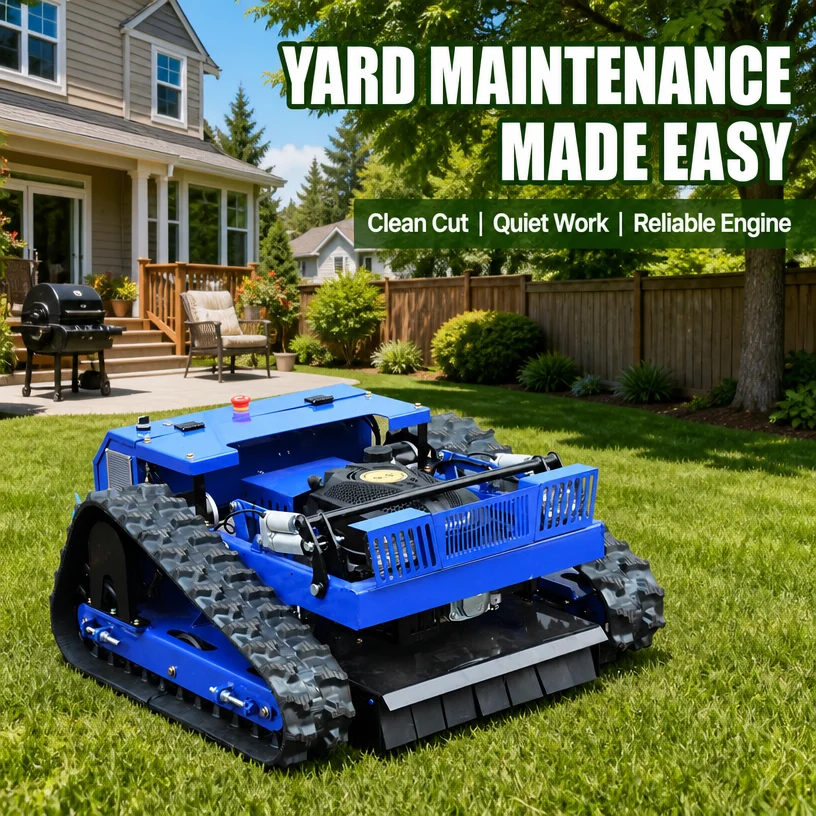 Customized Remote-Controlled Lawn Mower, Single Cylinder Four Stroke Fuel Powered, Factory Shipped at an Affordable Price