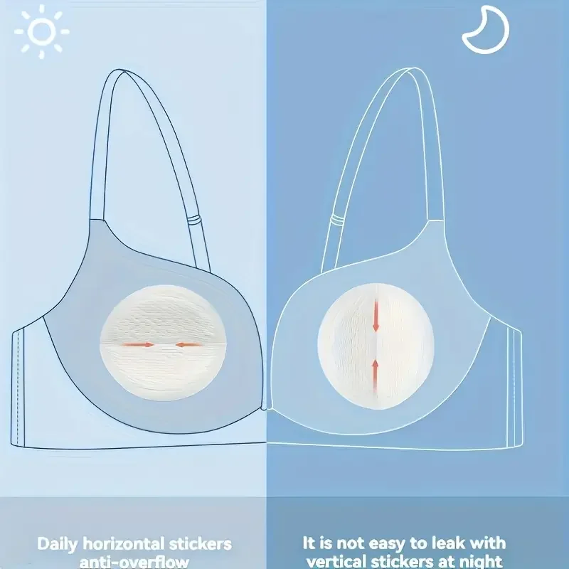 30 قطعة من وسادات الرضاعة الناعمة - وسادات مريحة للاستعمال مرة واحدة للأمهات، بيضاء، ألياف بوليستر 100%، مثالية للتغذية #2