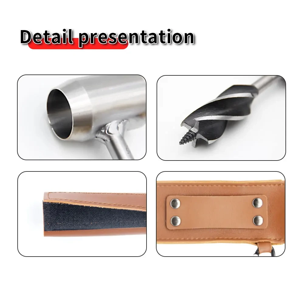 캠핑 생존 도구용 야외 목수 드릴 비트, 구멍 뚫기, 나무 자르기 액세서리, 4날 지원 드릴 비트