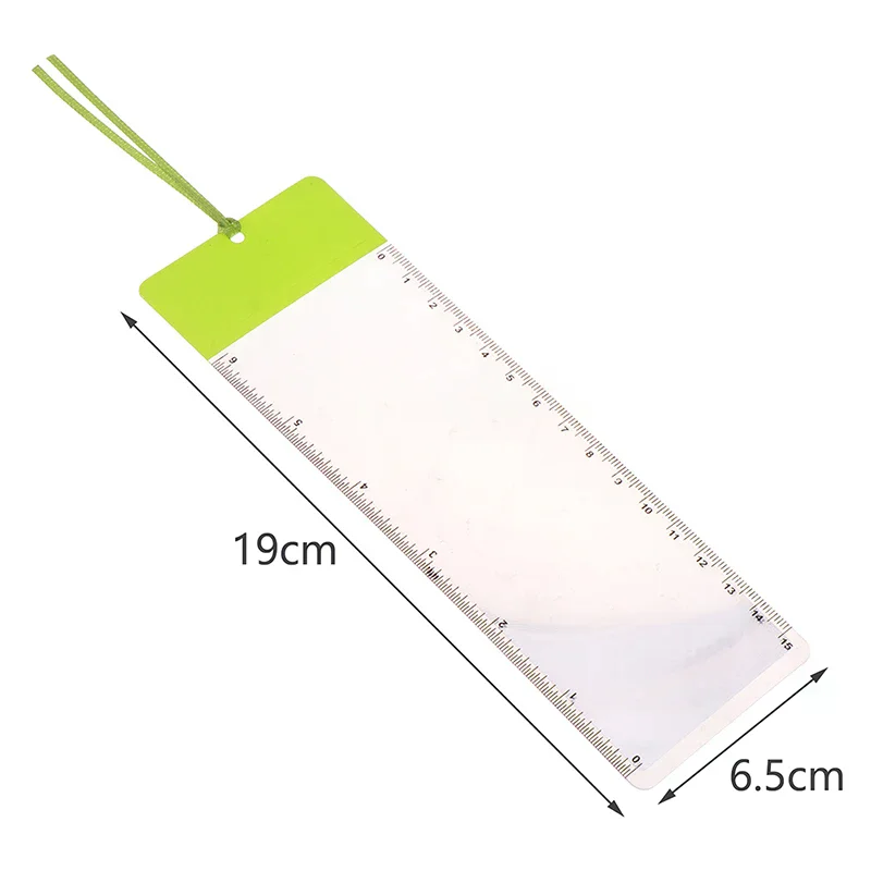 Portable Handheld Magnifying Glass Business Card Type 3X Bookmark Magnifying Glass