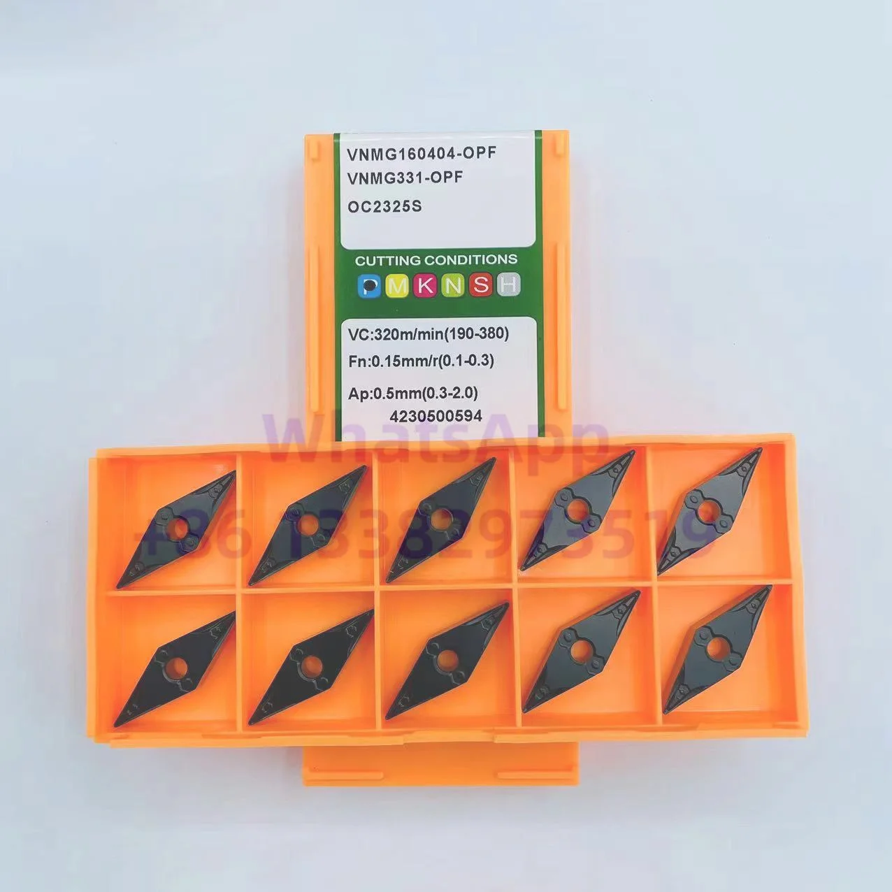 Inserções do carboneto de VNMG, VNMG160404, VNMG160408, VNMG160412, OP1215, OP1315, OC2125, OC2325S