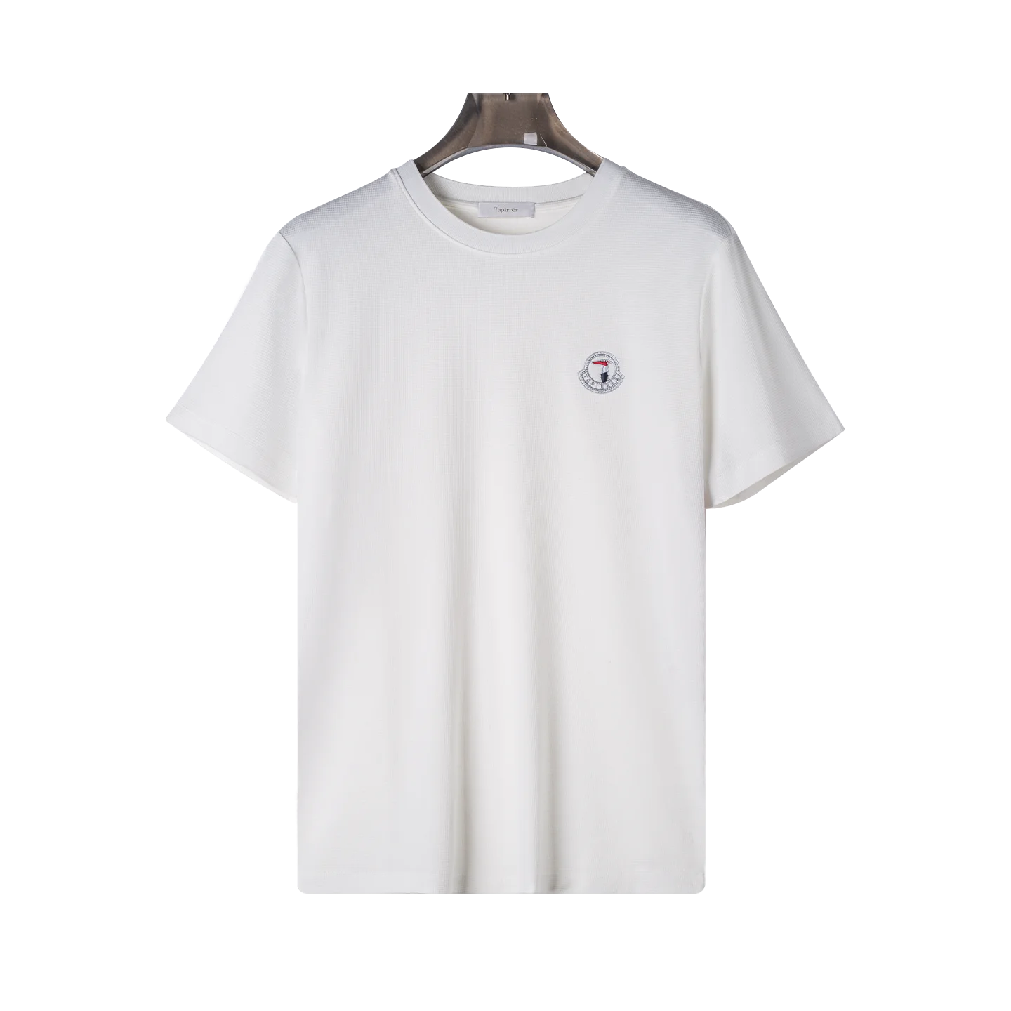 2026 Spring/Summer New Tapirrer Men's Round Neck Short Sleeve T-Shirt Outdoor Sportswear Breathable Comfortable Fashionable Versatile Old Money Style Casual Business Style