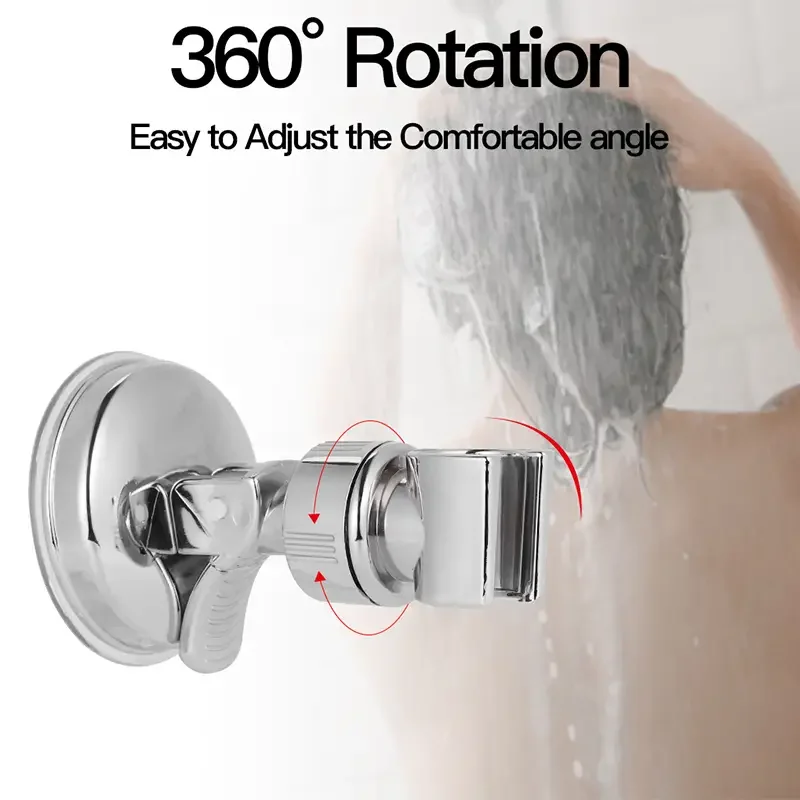 1Pcs Adjustable Hower Rack Suction Cup Type Lotus Canopy Bracket Handheld Hower Head Bathroom Nozzle Fixed Base image 6