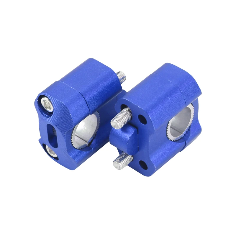 CENJITION CNC Billet Handlebar Clamp & Riser Mount Adaptor for 22mm/28mm Fat Bars, Fits Pit Dirt Bike, Racing Motorcycle,