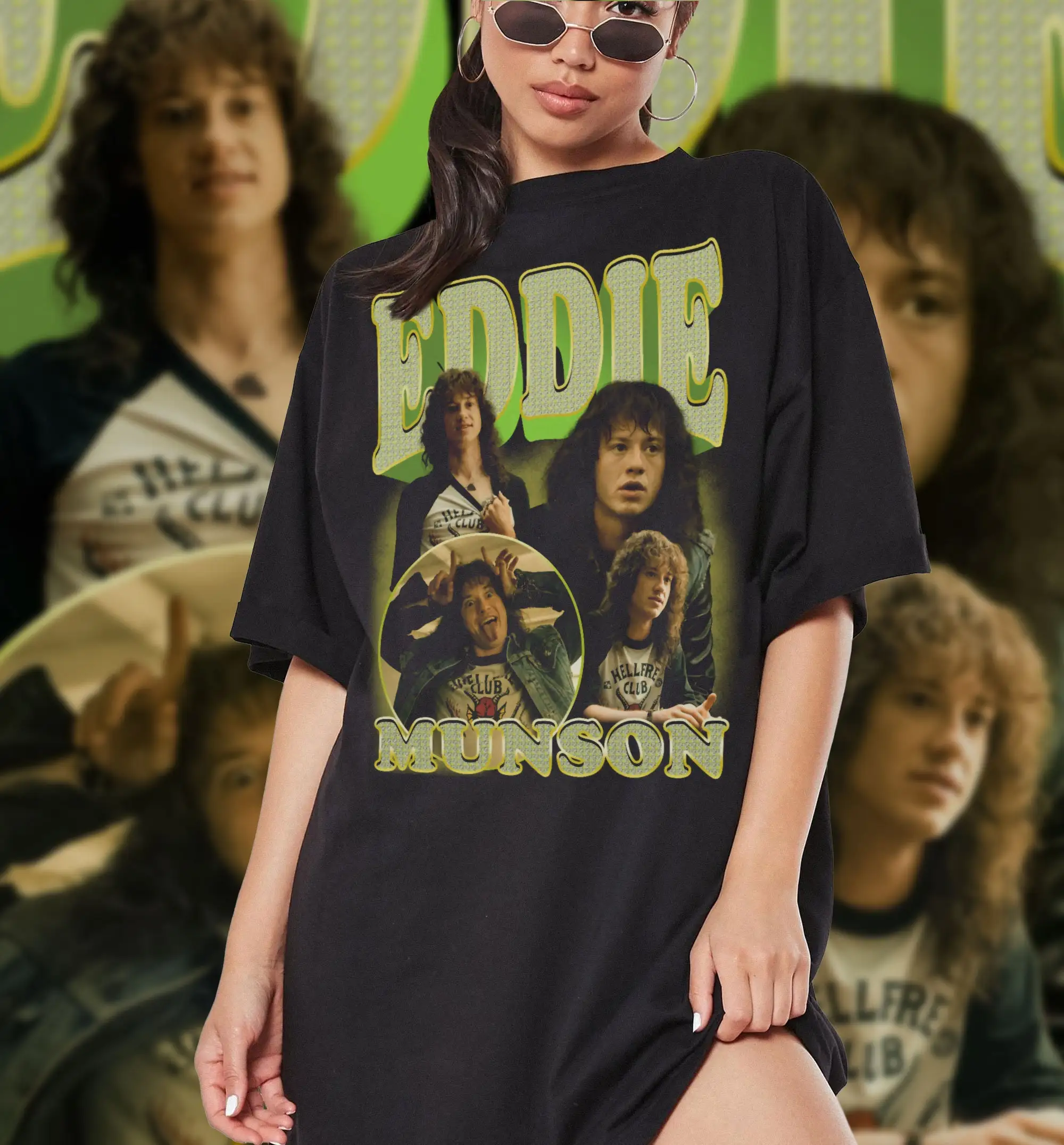 Eddie Munson T Shirt Vintage Classic Movie Trendy Couples