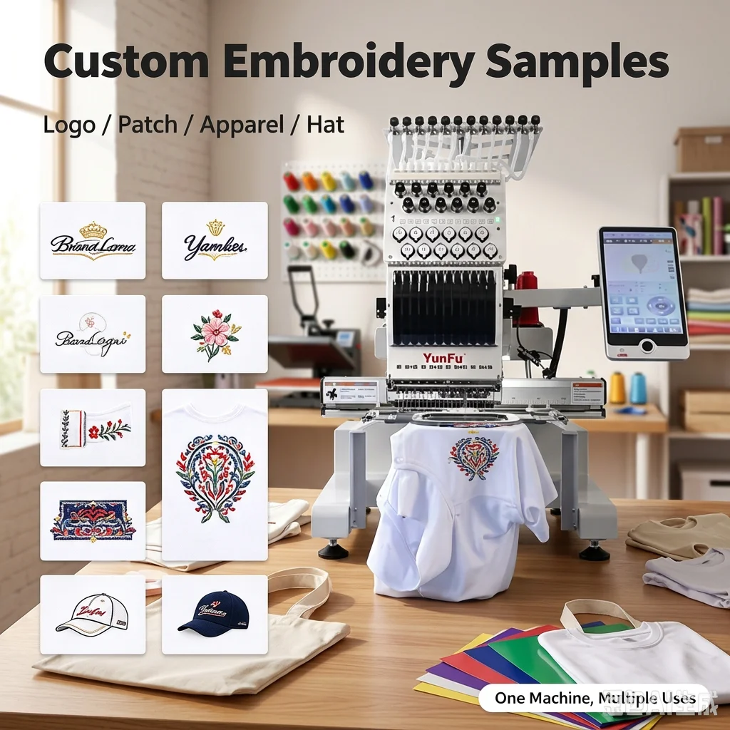 For Computerized Single Head Embroidery Machine 210x360mm For Retail Use