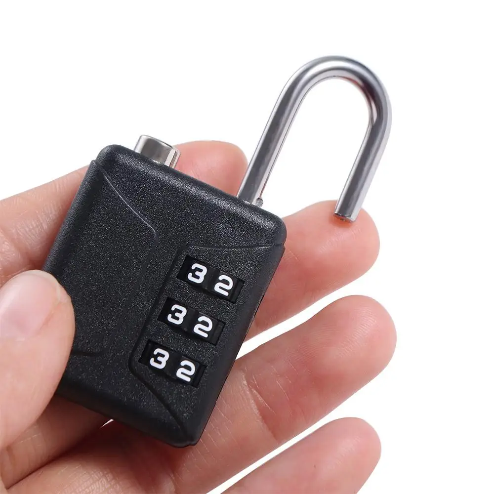 Lucchetto a combinazione per valigia a 3 cifre Lucchetto antifurto impermeabile Mini password Lucchetto per zaino Lucchetto con codice doganale di sicurezza
