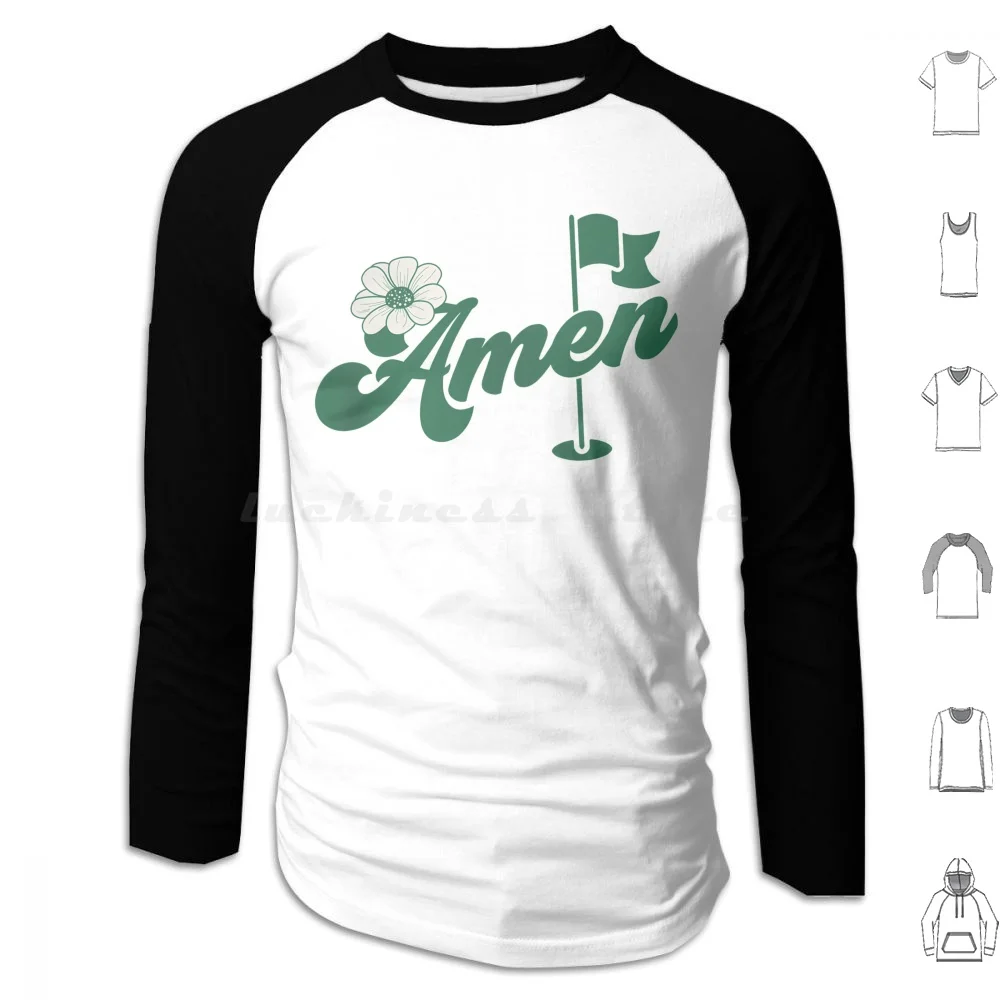 Amen Masters Golf-Masters Golf Azalea Hoodies Long Sleeve Golf Master Golfer Amen Flower Floral Lover Cool Golf Men