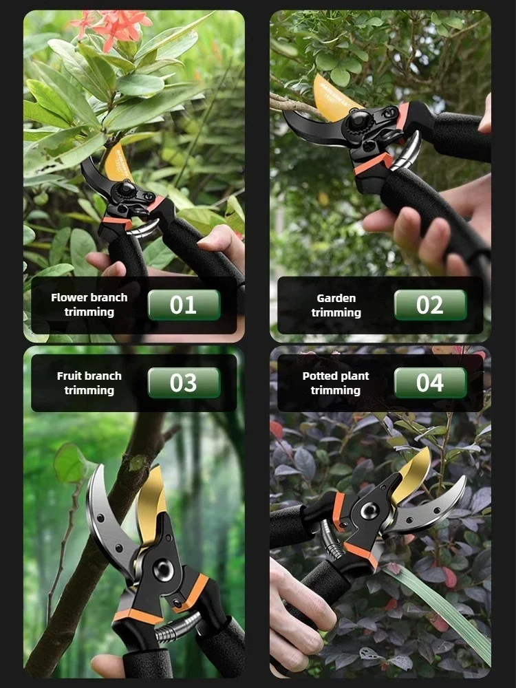 Labor-saving garden floral shears multi-functional fruit tree pruning gardening tools