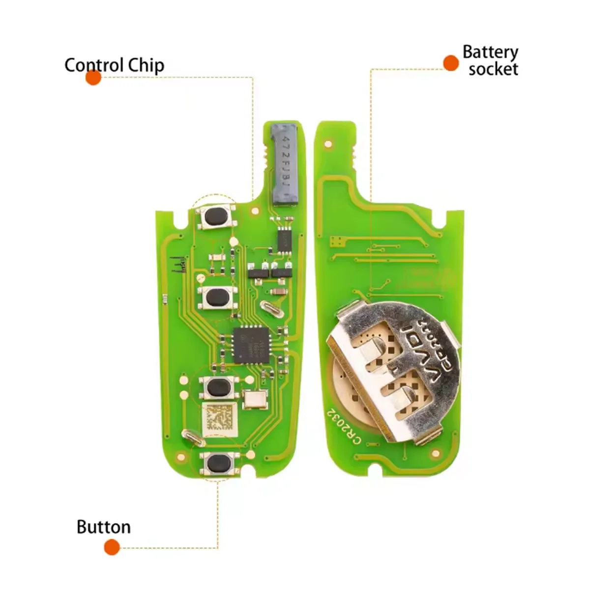 Xhorse XEFO01EN Super Key For Ford 4 Button Flip Car Key Built-in Super Chip