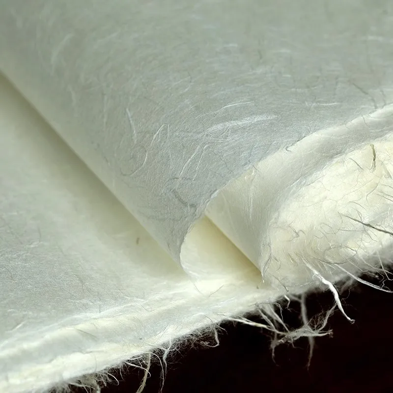 30 Sheets Chinese Yunlong Cloud Dragon Xuan Rice Paper for Calligraphy & Painting | Traditional Handmade Ink Brush Art Paper