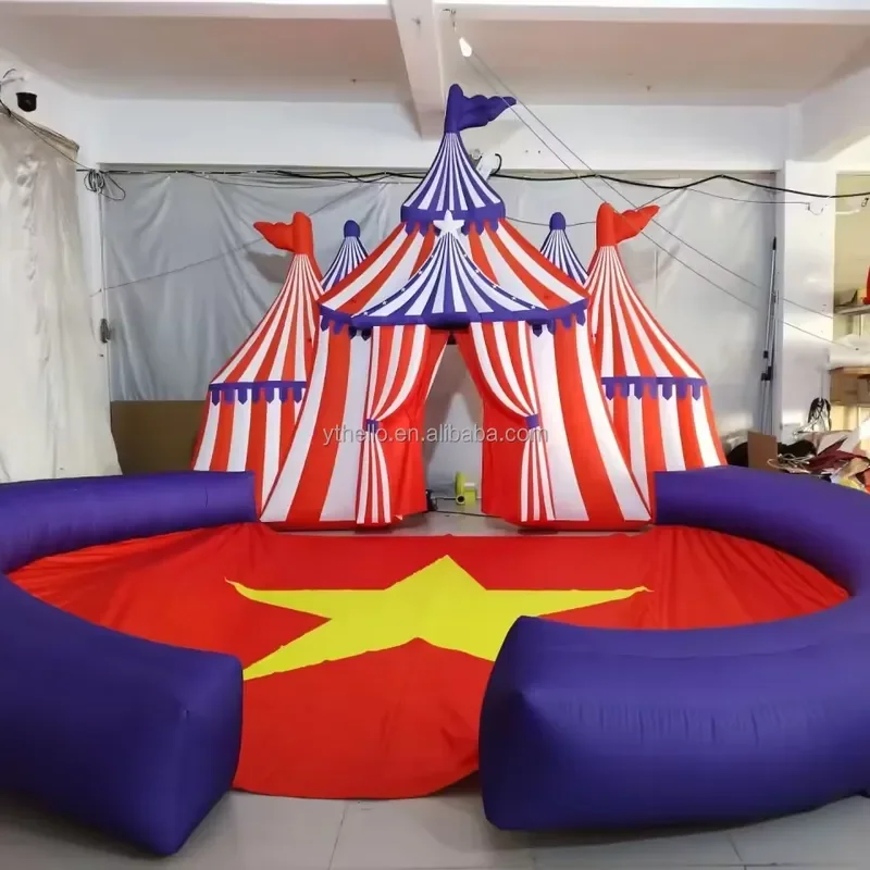 Outdoor Carnival Entrance Arch Inflatable Circus Gate for Circus Party Decoration
