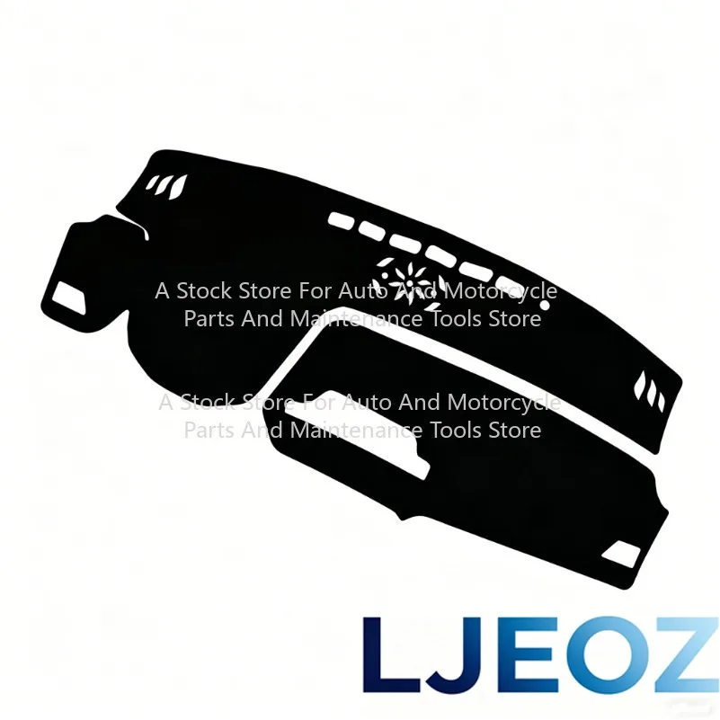 2Pcs Black Polyester Dashboard Dash Mat Sun Cover Pad Fit For Lexus RX350 RX450H 2016 2017 2018 2019 2020 2021 2022 LHD