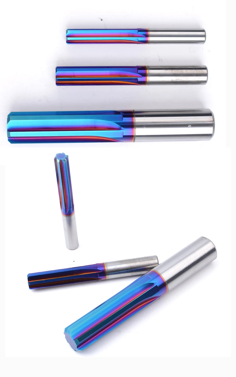 YZH HRC68 Maschine D2mm ~20mm Beschichteter Gerader Nutenfräser 4F 6F Toleranz H7 Gehärteter Stahl Metallschneider CNC Innenlochfräser – Detail 7