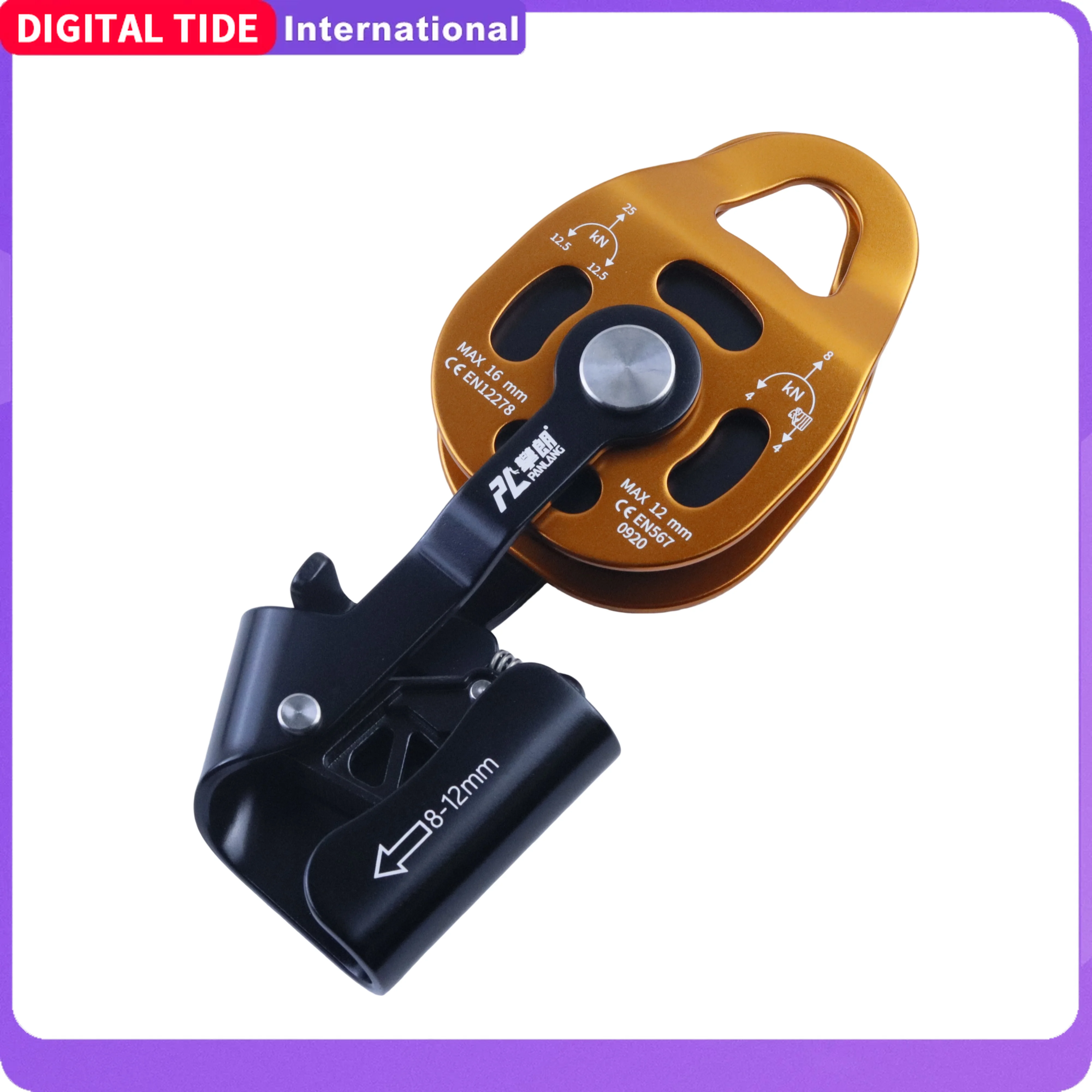 

Heavy Duty Lift Weight Pulley Device Effortless Professional Climbing Pulley Block Durable High Quality