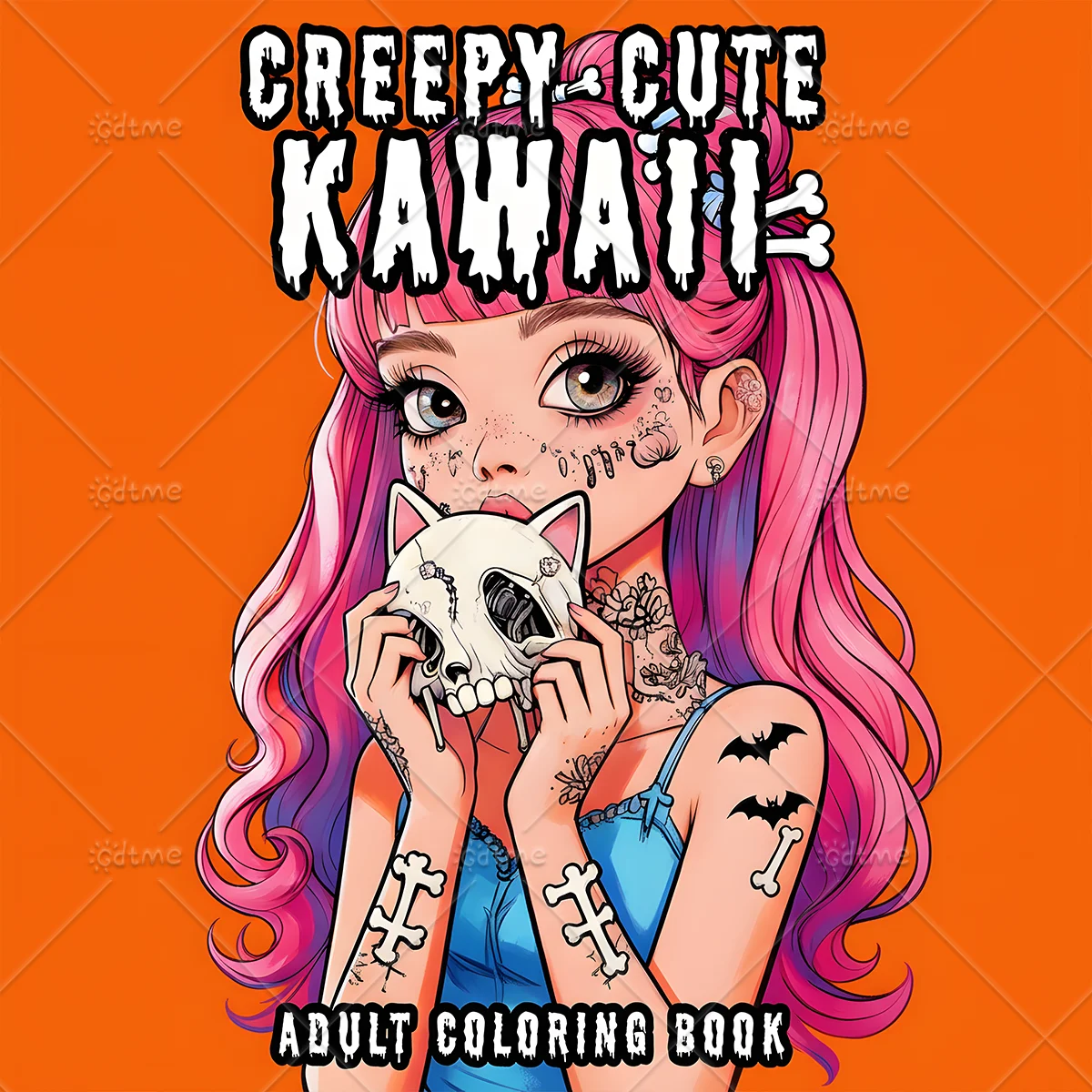 CREEPY CUTE KAWAII  : Coloring Book for Adults Featuring Cute Cozy Daily Activities for Relaxation (Cozy Spaces Coloring)