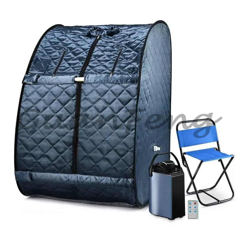 3L Steamer Portable Steam Sauna Tent Box, Comfortable Home Spa Sauna Room Equipped with Remote Control for Indoor Use