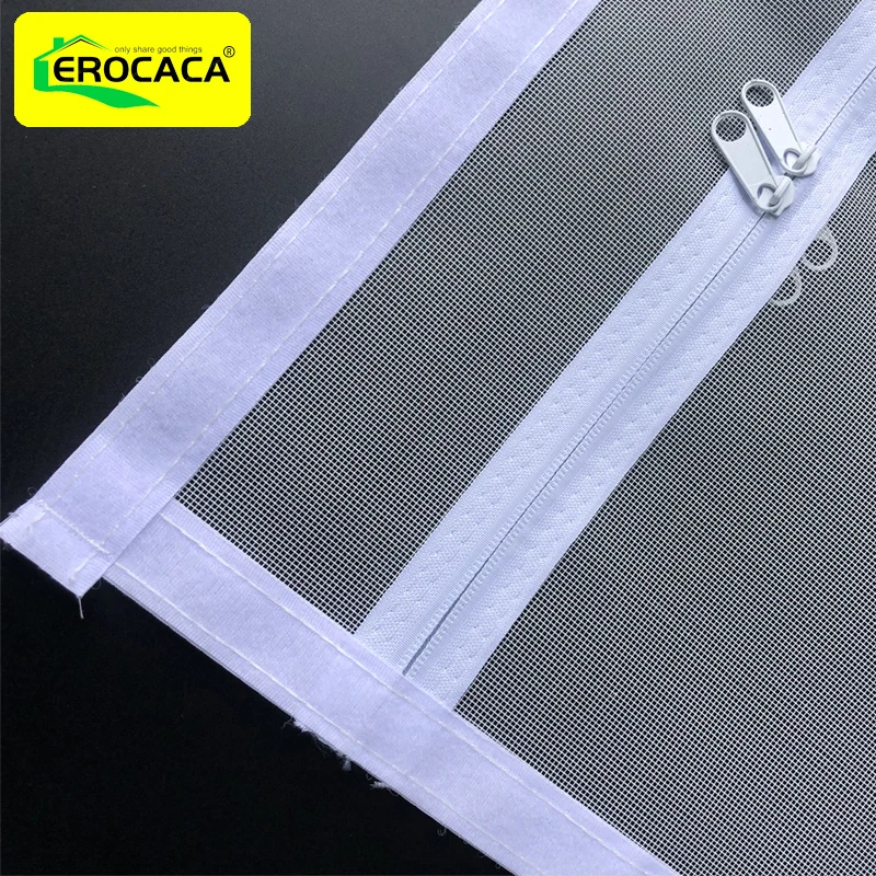 Imagem -06 - Ecera Pet Resistant Mesh Screen Door Reforçado Cat Door Animais de Estimação Proof Zipper Sala Quarto Cozinha