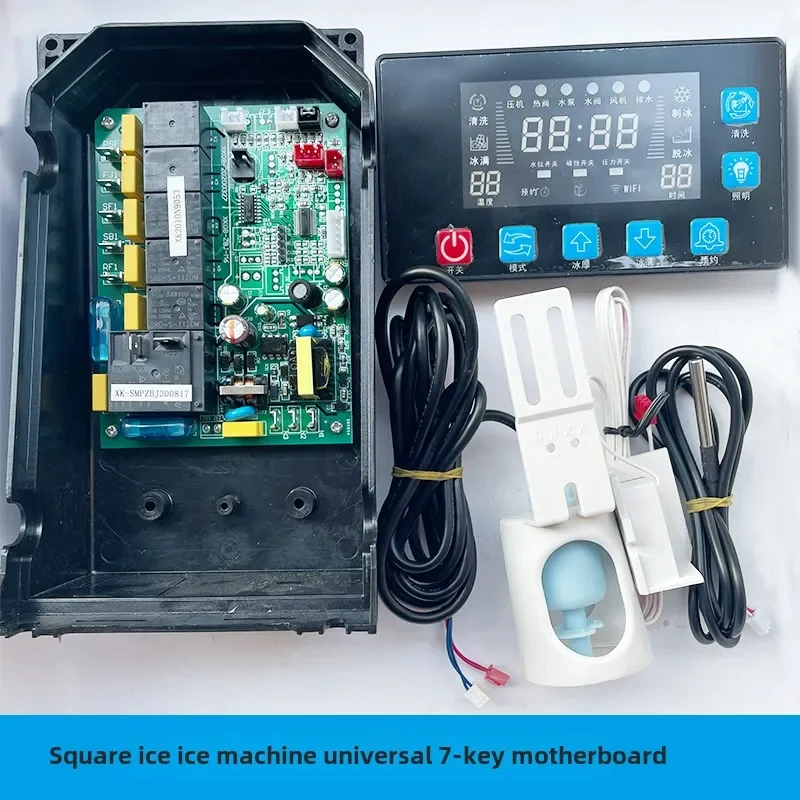 Flow type ice machine computer board main board 7 key display screen ice deer all help